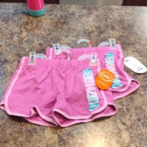 NWT mermazing 2 pairs of shorts medium (7-8)